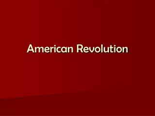 American Revolution