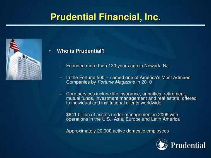 prudential financial inc