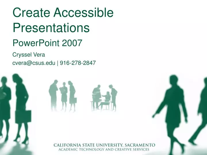 create accessible presentations