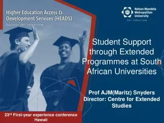 Student Support through Extended Programmes at South African Universities