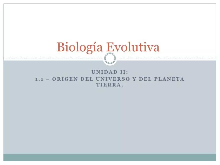 biolog a evolutiva