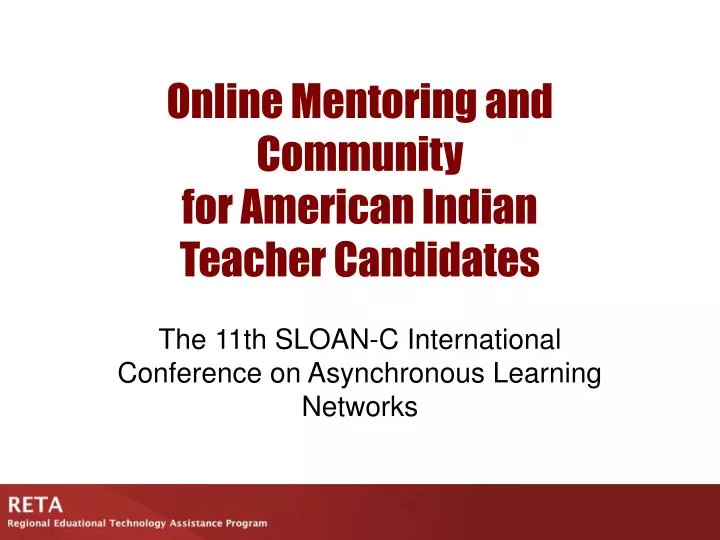 online mentoring and community for american indian teacher candidates