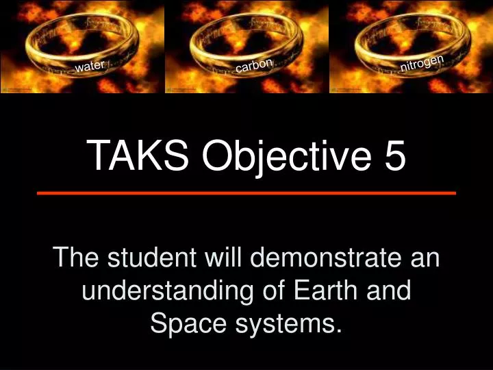 the student will demonstrate an understanding of earth and space systems