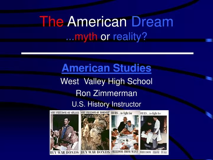 the american dream myth or reality