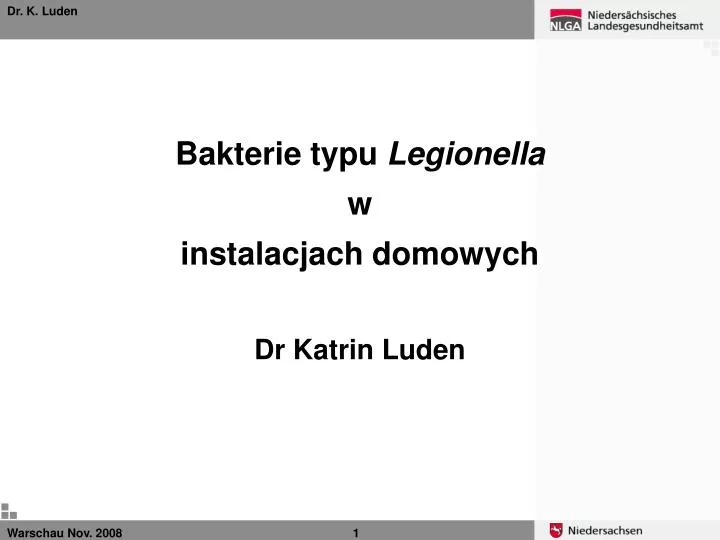 bakterie typu legionella w instalacjach domowych dr katrin luden