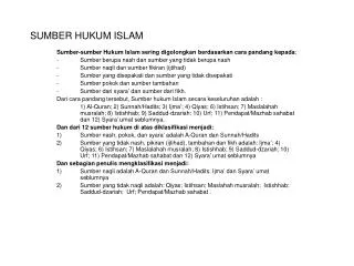 PPT - SUMBER HUKUM ISLAM PowerPoint Presentation, Free Download - ID ...