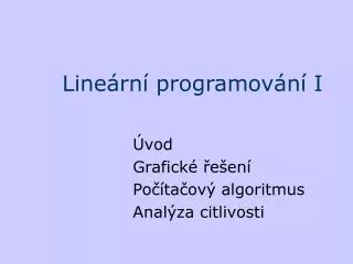 line rn programov n i