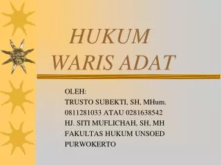 hukum waris adat