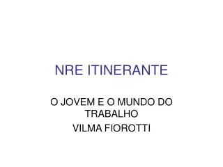 nre itinerante