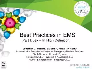 Best Practices in EMS