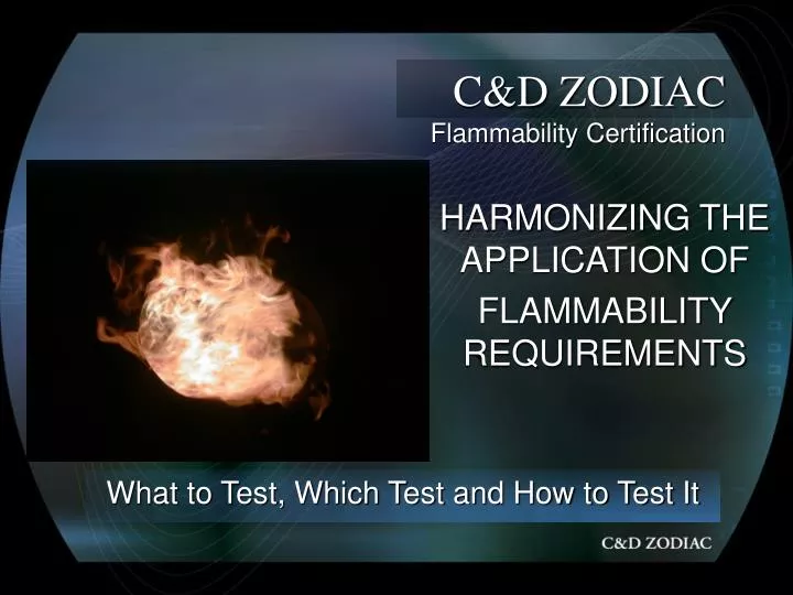 c d zodiac flammability certification