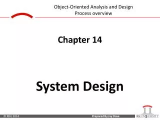 Chapter 14 System Design