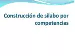 Construcción de silabo por competencias - slide 1