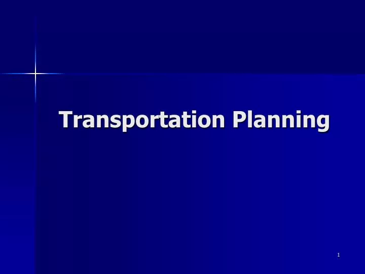 transportation planning