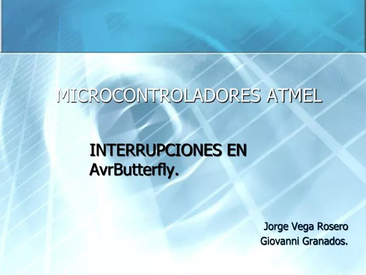 microcontroladores atmel