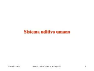 sistema uditivo umano