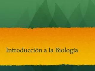 introducci n a la biolog a