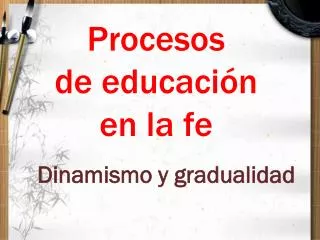 procesos de educaci n en la fe