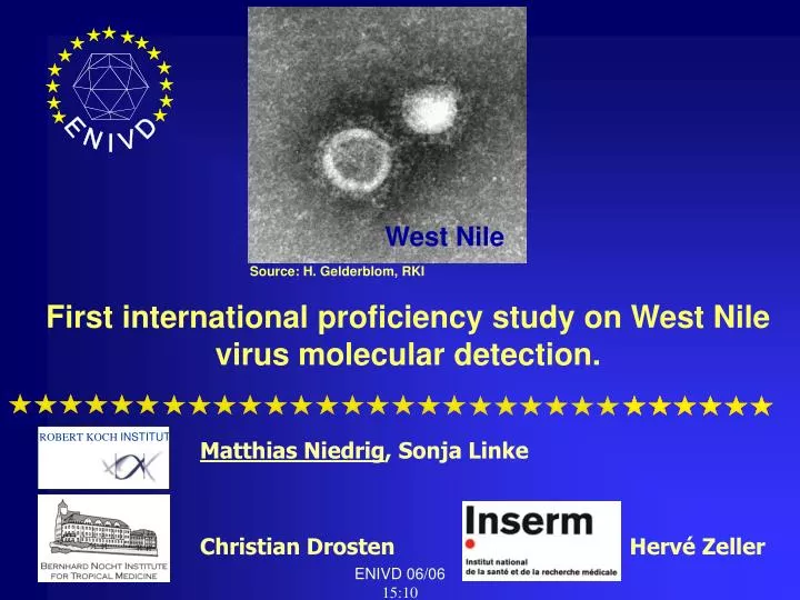 first international proficiency study on west nile virus molecular detection