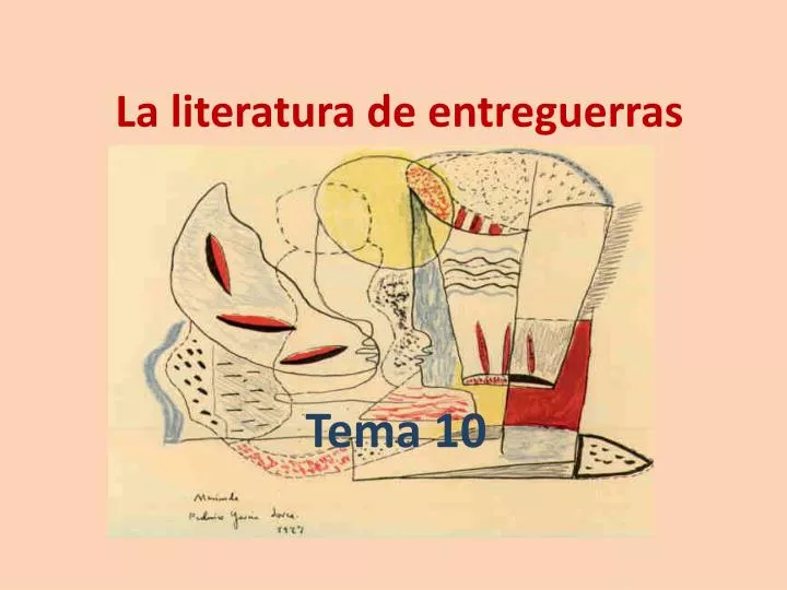 la literatura de entreguerras