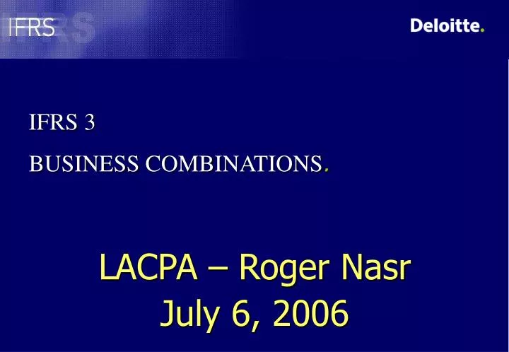 lacpa roger nasr july 6 2006