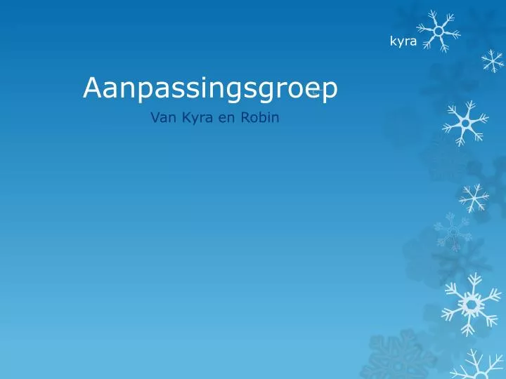 aanpassingsgroep