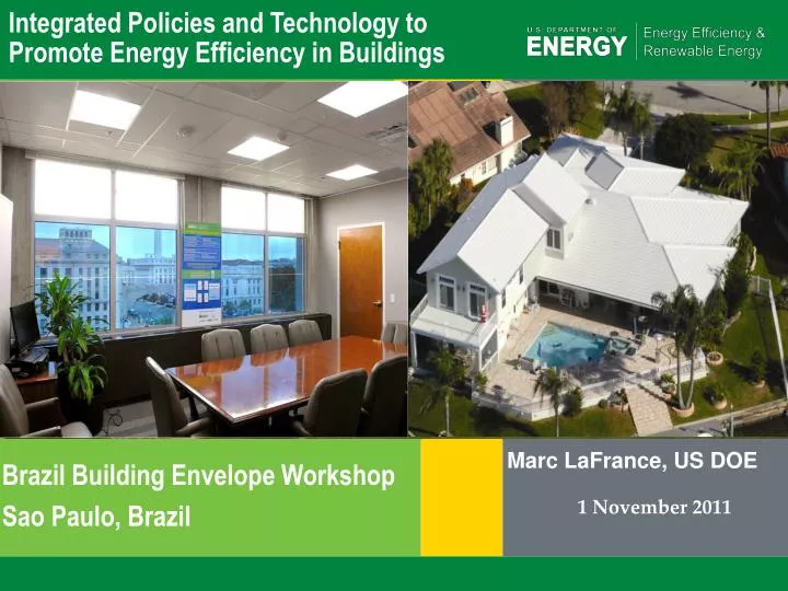 integrated policies and technology to promote energy efficiency in buildings