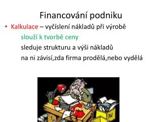 financov n podniku