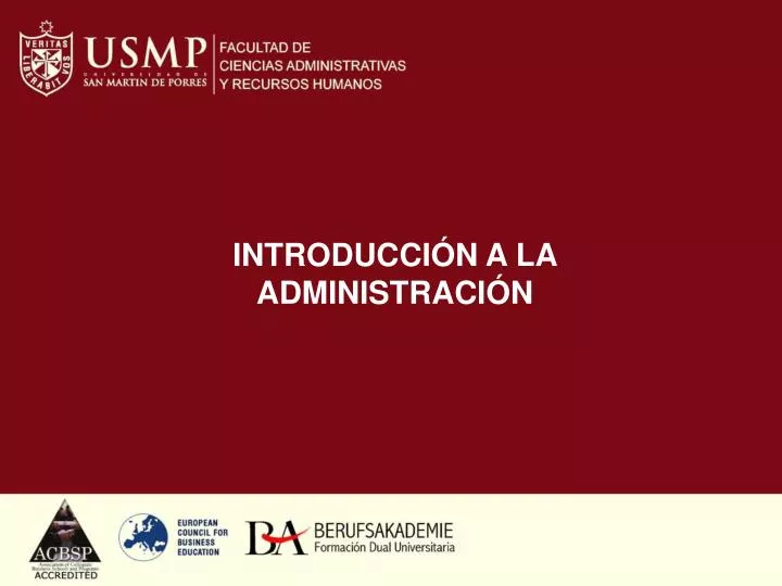 introducci n a la administraci n