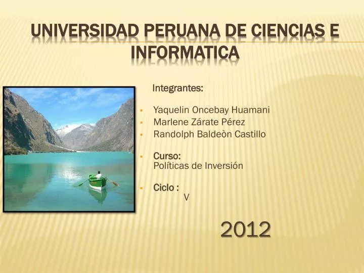 universidad peruana de ciencias e informatica