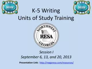 K-5 Writing Units of Study Training