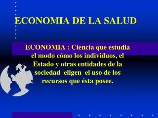 economia de la salud