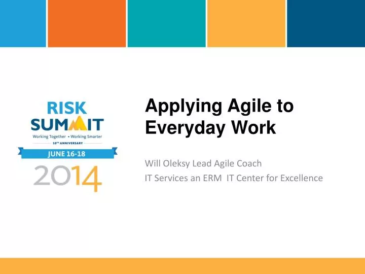 applying agile to everyday work