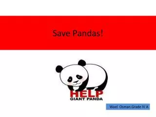 ! Save Pandas
