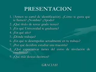 presentacion