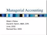 Managerial Accounting - slide 1