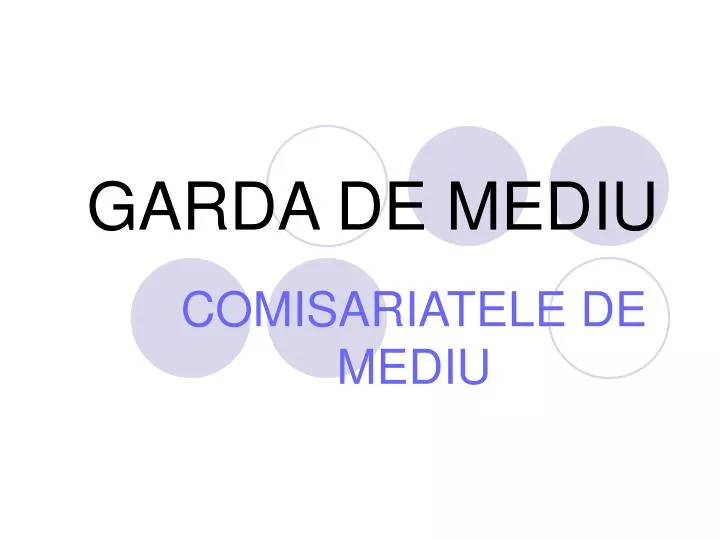 garda de mediu