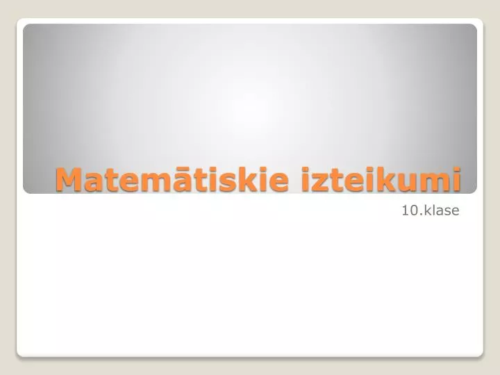 matem tiskie izteikumi