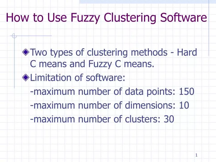 how to use fuzzy clustering software