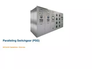 Paralleling Switchgear (PSG)