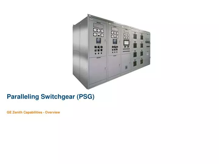 paralleling switchgear psg