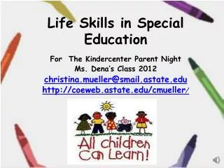 Life Skills in Special Education