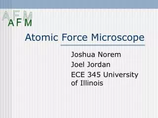 Atomic Force Microscope