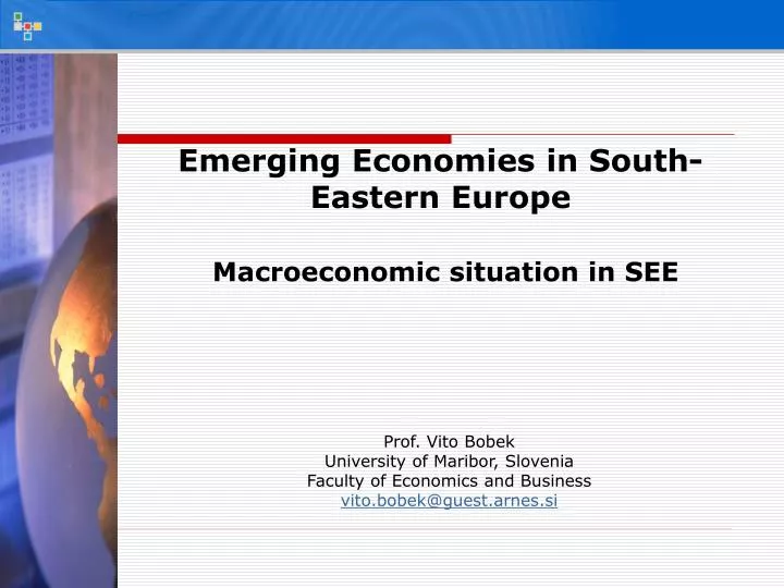 emerging economies in south eastern europe macroeconomic situation in see