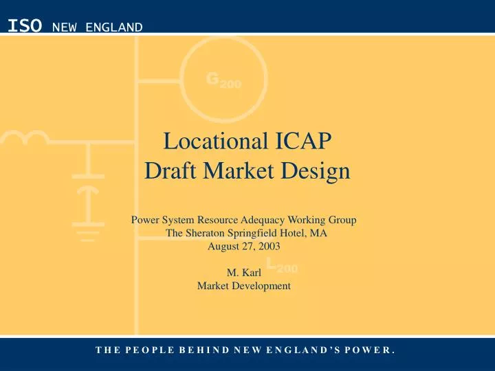 locational icap draft market design