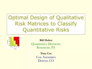 Optimal Design of Qualitative Risk Matrices to Classify Quantitative Risks