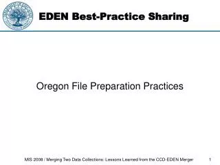 EDEN Best-Practice Sharing