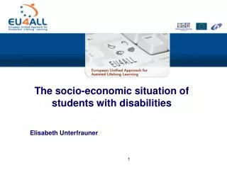 The socio-economic situation of students with disabilities