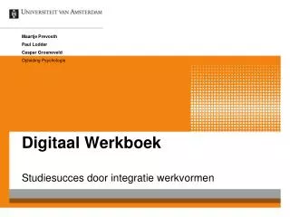 digitaal werkboek