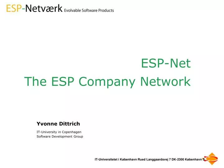 esp net the esp company network